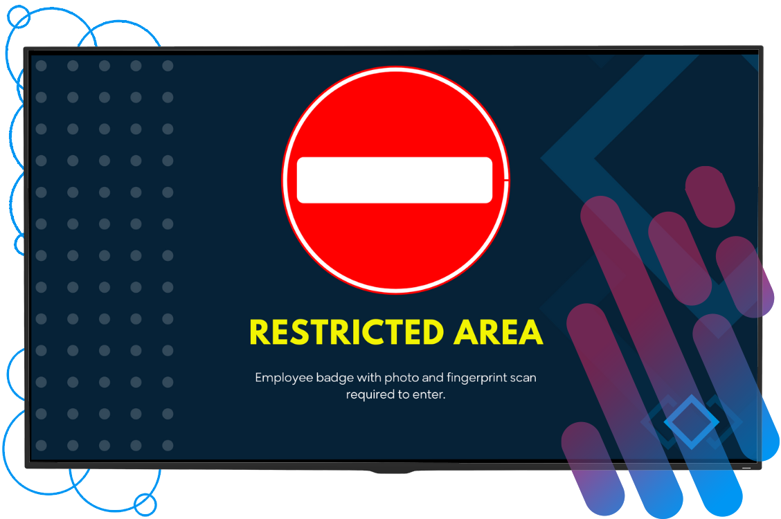 restricted area screen