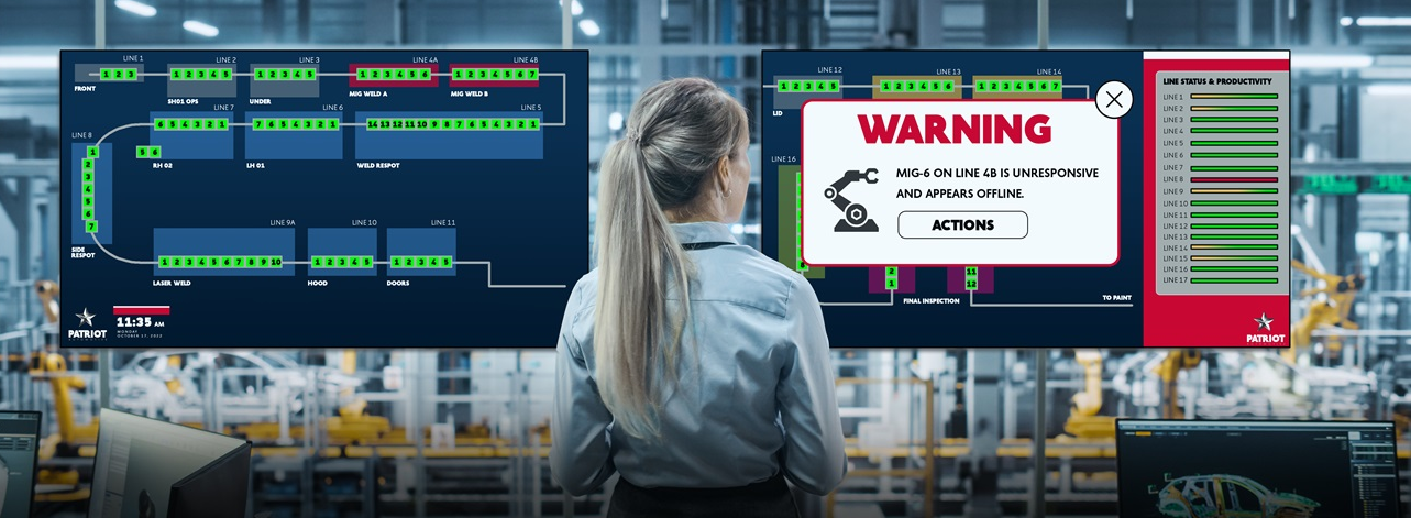 equipment monitoring problems screens